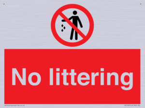 No littering